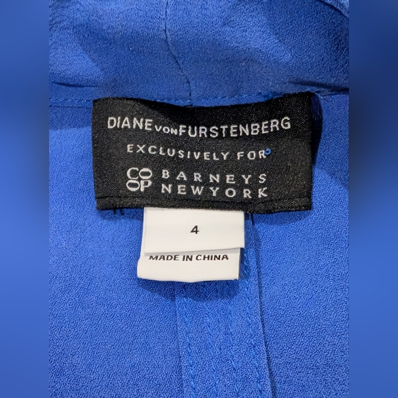 DIANE VON FURSTENBERG Glennis 100% Silk Wrap Maxi Dress in Cornflower Blue - Picture 7 of 13